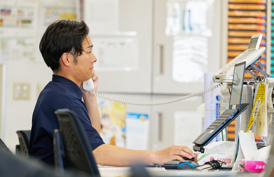 A.F.さんの仕事中の写真