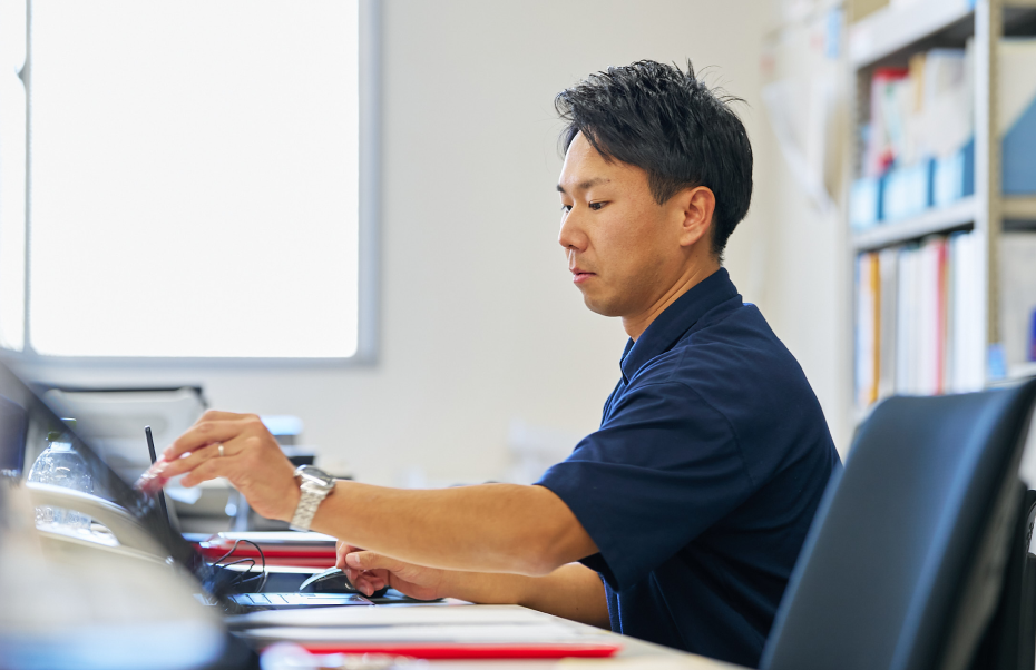 N.I.さんの仕事中の写真